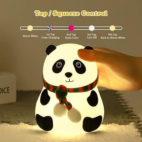 Cute Panda Night Lamp – Soft LED Light for Kids & Home Décor